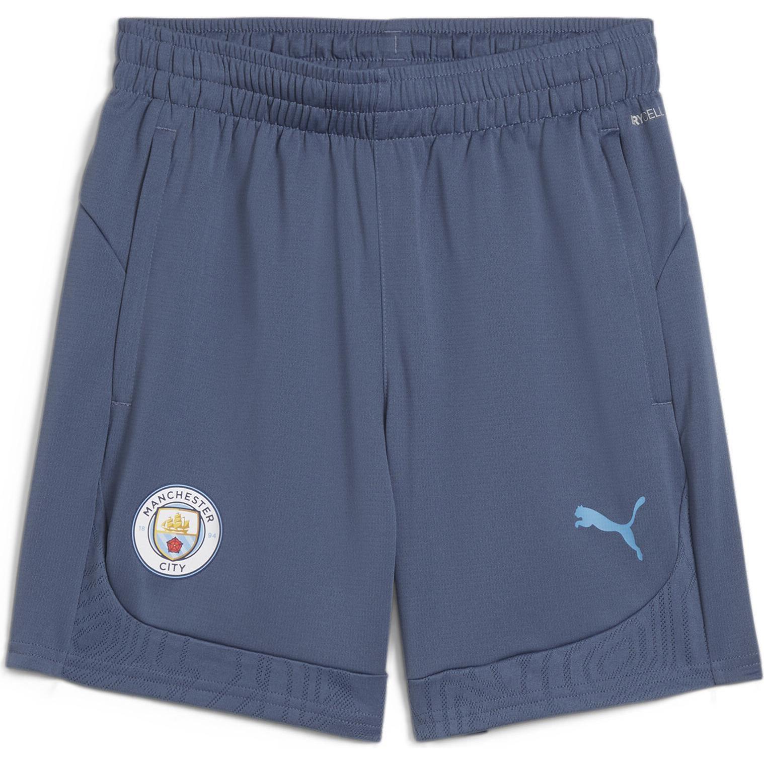 Puma, Jungen, Sporthose, MCFC Training Shorts Jr (164), Blau, 164