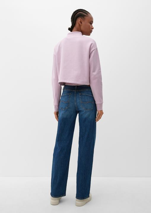 Produktbild s.Oliver Sweatshirt Jacke Sweatjacke im Boxy Fit (L)