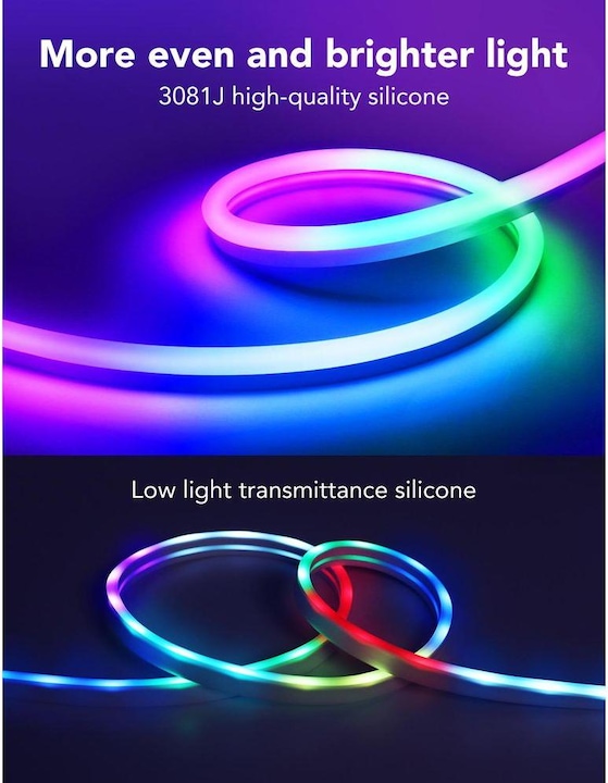 Immagine prodotto Govee Neon (Bianco, 500 cm, Interno, Esterno)