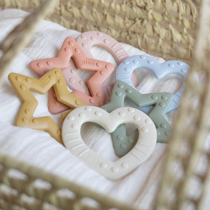 Produktbild Bibs Beissring Baby Bities Herz, Sage