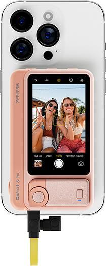 Actual product image 7Ryms Qshot V2 PRO Wireless Phone Monitor Screen Pink