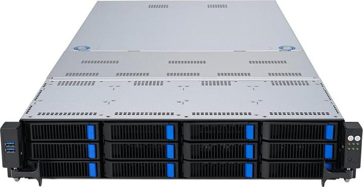 Image du produit ASUS Platforma Rack (2U) RS720A-E12-RS24U AMD Epyc 9004 (24x NVMe 2xM.2 3xGPU 2x10Gbe IPMI 1+1 (Serveur en rack)