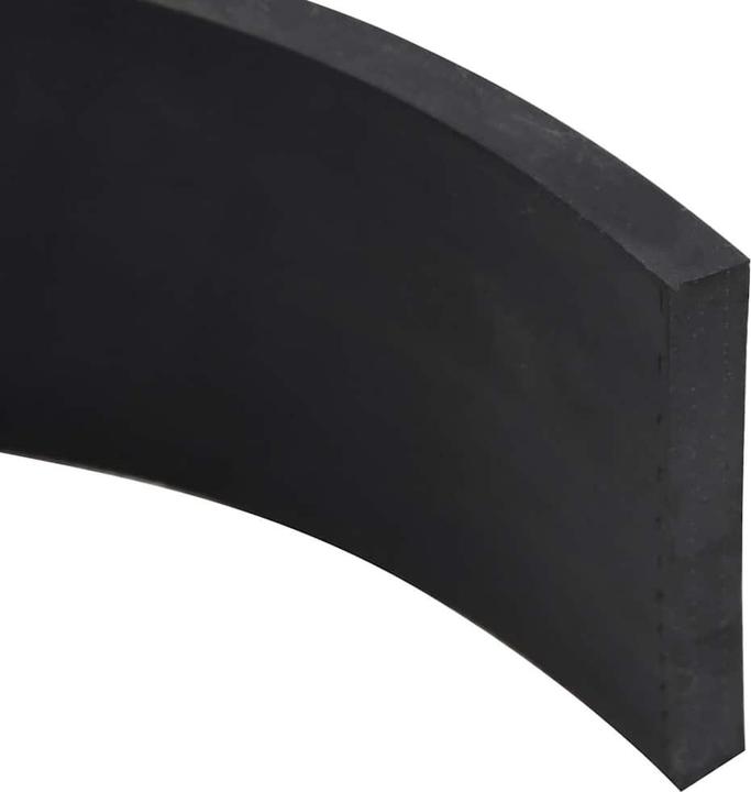 Produktbild VidaXL Schürfleiste Gummi Schwarz 80x10x2 cm Schürfleiste Gummilippe