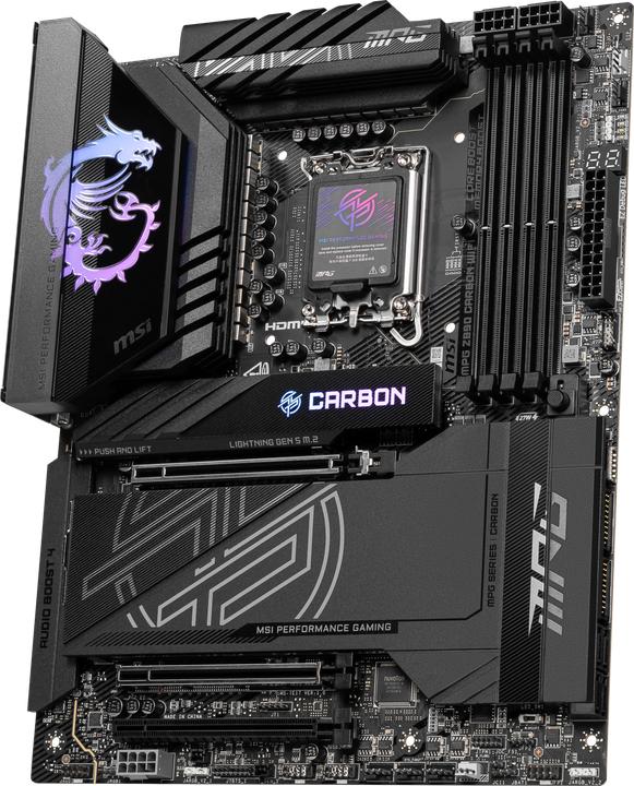 Image du produit MSI MPG Z890 CARBONE WIFI (LGA 1851, Intel Z890, ATX)