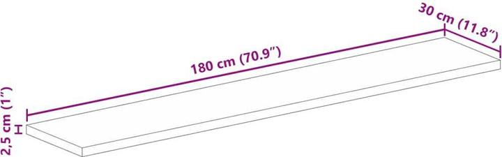 Produktbild vidaXL Tischplatte (180 x 30 cm)