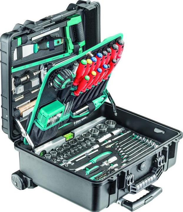 technocraft Valigia d'utensili in PRO TROLLEY - IP65 (213 pezzi)