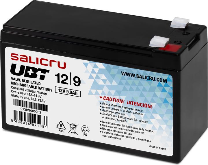 Actual product image Salicru UBT 12/9 - UPS battery - 1 x lead acid 6
