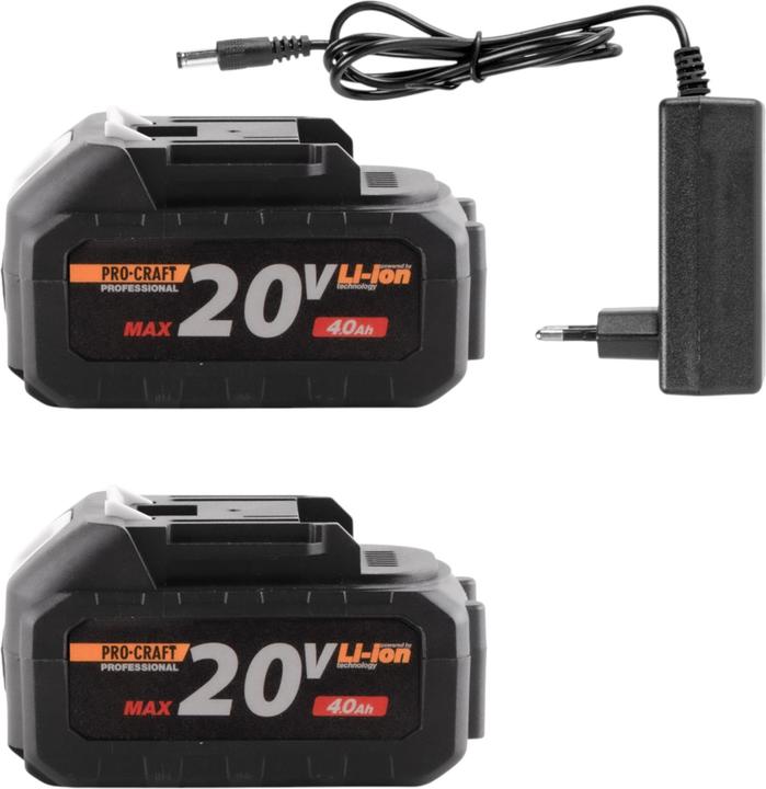 Produktbild Procraft ATA-40/2 Akku Freischneider 40 V ( 2x 20 V ) 220 mm Brushless + 2x Akku 4,0 Ah + Ladegerät (Metallschneideblatt, Trimmfaden)