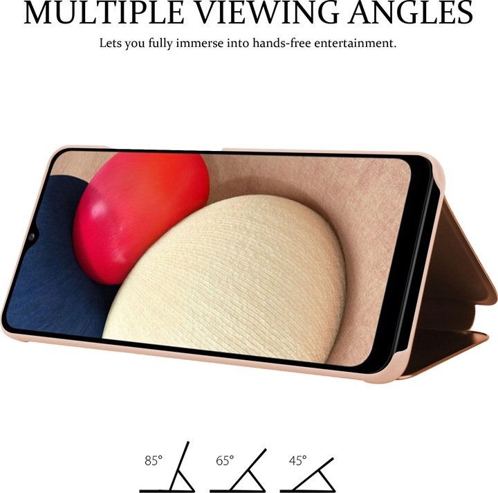Produktbild Cadorabo Book Smart View Spiegel Cover (Samsung Galaxy A02s)