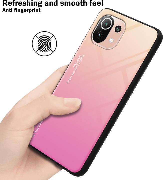 Actual product image Cadorabo TPU 2 colors glass envelope (Xiaomi Mi 11 Lite, Xiaomi Mi 11 Lite 5G)