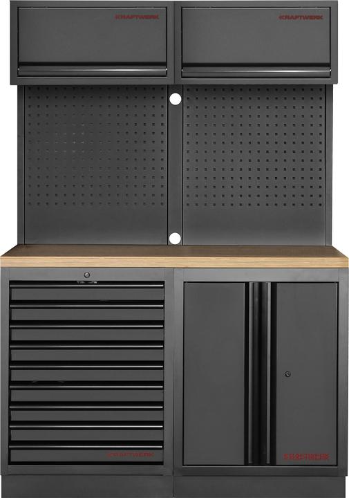 Produktbild Kraftwerk MOBILIO BLK Kombi Lochwand Buche (136 cm, 200 cm)