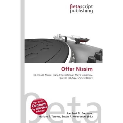 Offer Nissim, Fachbücher von Lambert M. Surhone, Miriam T. Timpledon, Susan F. Marseken