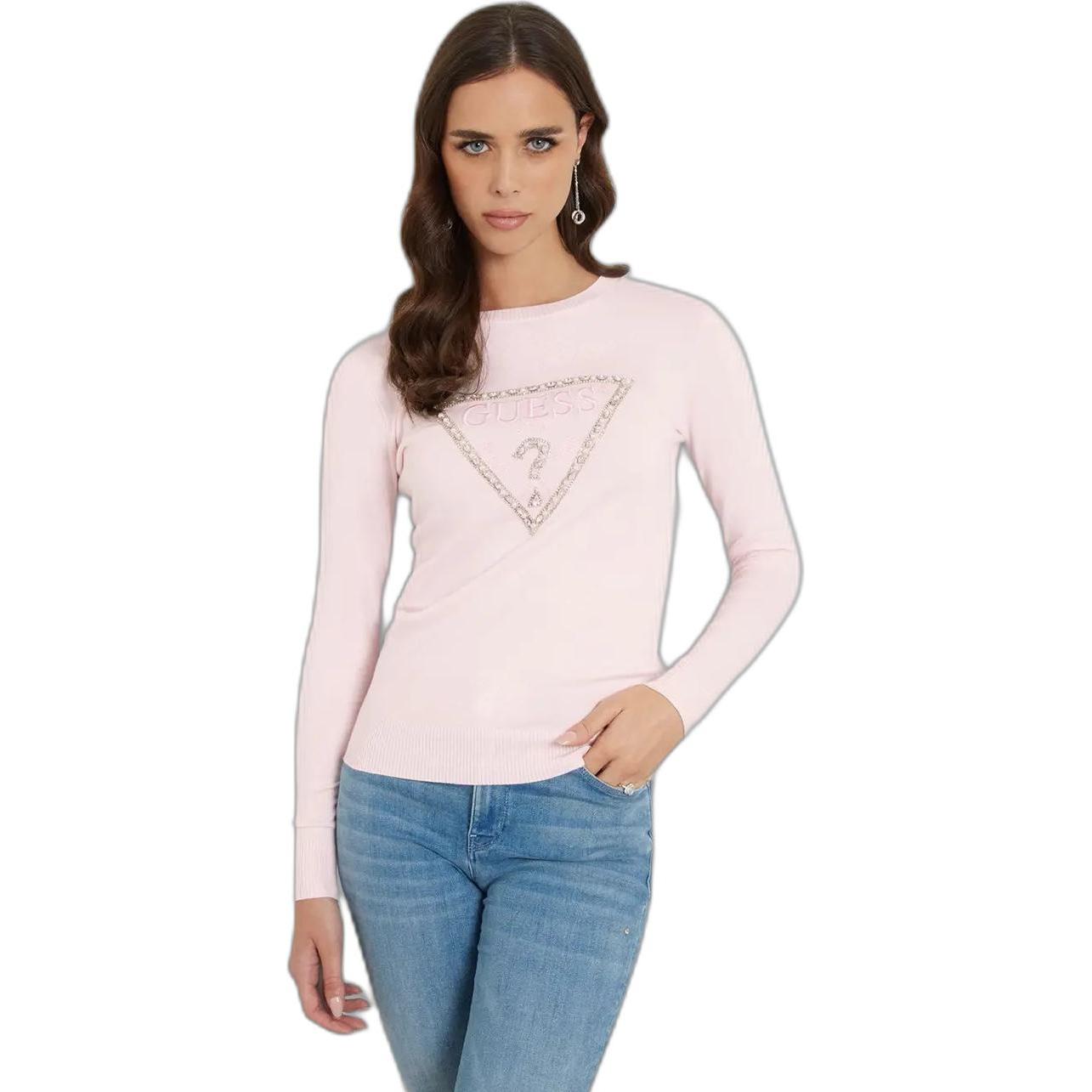 Thumbnail - Guess, Damen, Pullover, Ivory, Rosa, (M)