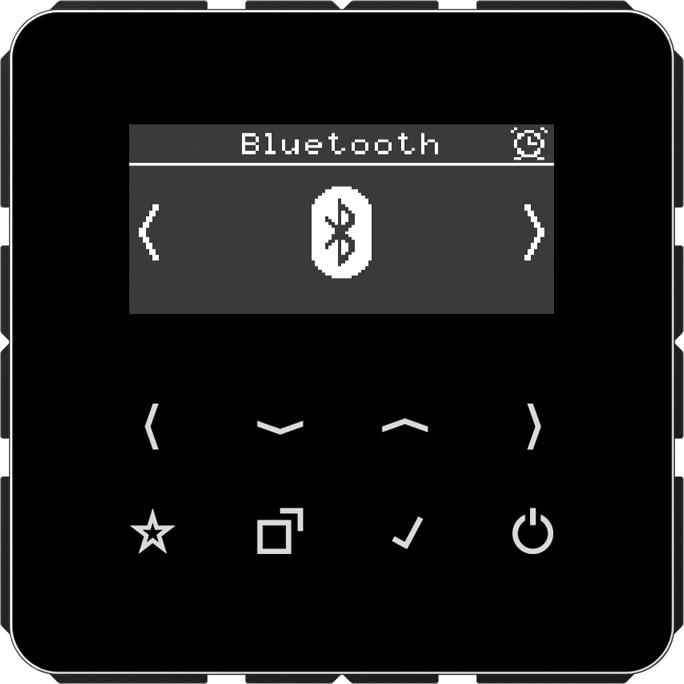 Actual product image JUNG Smart Radio DABCDBTSW DAB+ w. Bluetooth (DAB+, VHF, Bluetooth, Wi-Fi)
