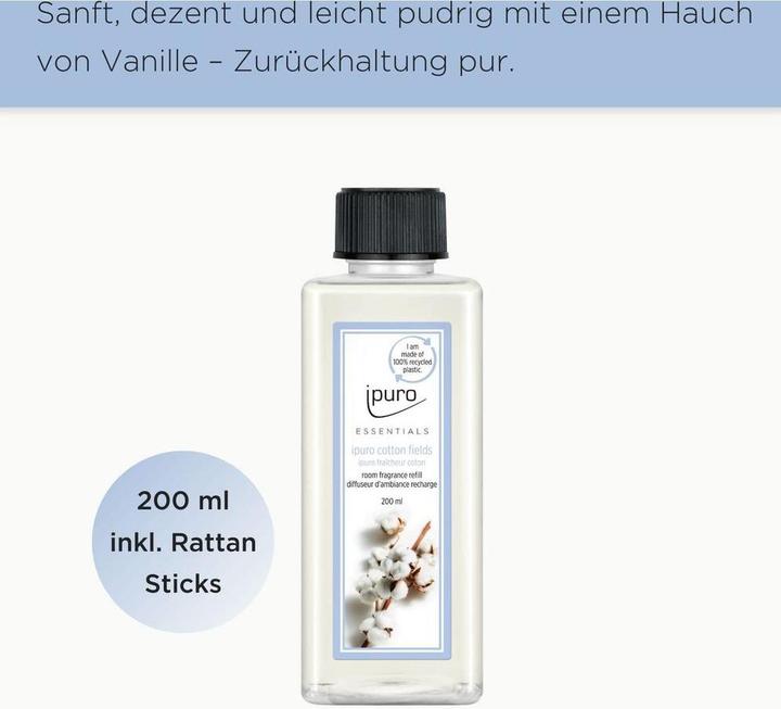 Produktbild Ipuro Refill Cotton Fields (200 ml)