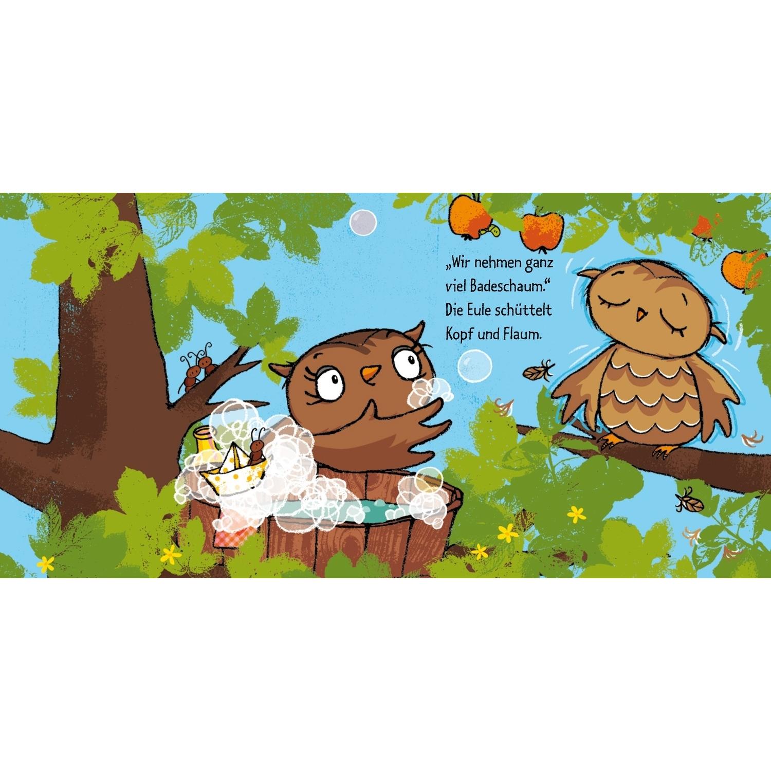 Thumbnail - Oetinger, Babybücher, Die kleine Eule badet (Deutsch)