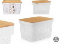 Produktbild Kinvara mehrzweck-perforierte box mit bambusdeckel grd wei (35.70 cm)