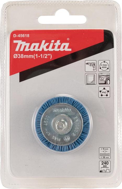Produktbild Makita Zubehör D-45618 Rundbürste 6 x 38 mm Nylon K240 (240)