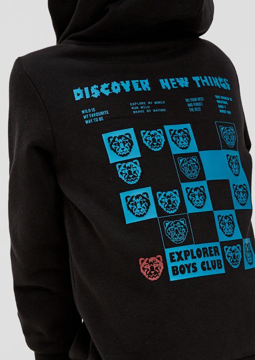 Produktbild s.Oliver Sweatshirt Kapuzensweatshirt mit weicher Innenseite (92, 98)
