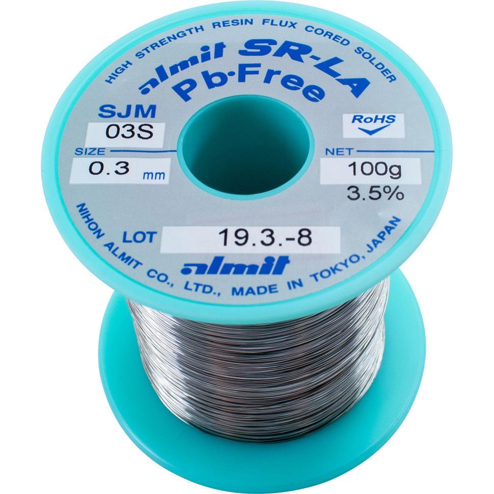 Thumbnail - Almit Lötdraht, SR-LA SJM-03-S, 0,3 mm, 100 g, Lötgerät Zubehör