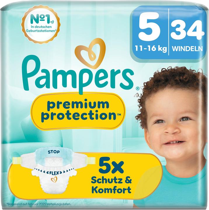 Image du produit Pampers Protection premium (Taille 5, Pack, 34 pcs)