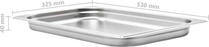 Image du produit vidaXL Gastronorm-Behälter (GN 1/1, 5 l)