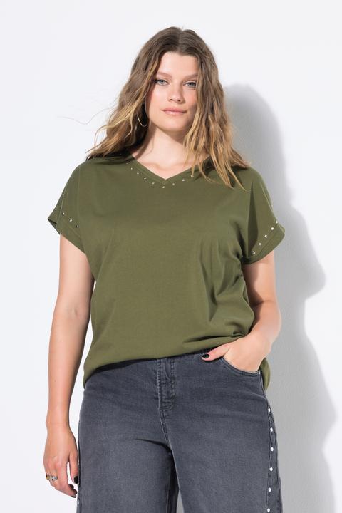 Produktbild Studio Untold T-Shirt, oversized, Nieten, acid washed (42, 44)