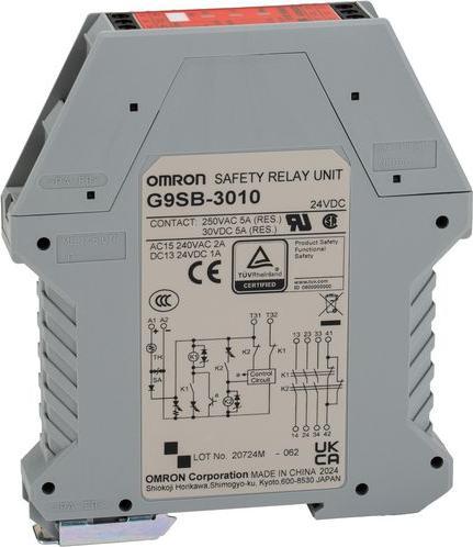 Produktbild Omron Industrial Automation Sicherheitsrelais,3PST-NO,SPST-NC,Reset