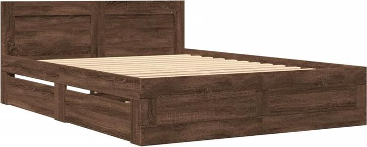 Actual product image VidaXL Bed frame with headboard (140 x 200)