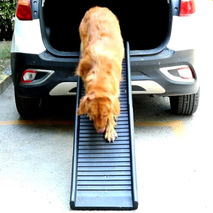 Produktbild Hermex Hunderampe Klapp-Rampe Einstieghilfe Aufstiegshilfe Tiertransport (Hund, Waschbar, Faltbar)