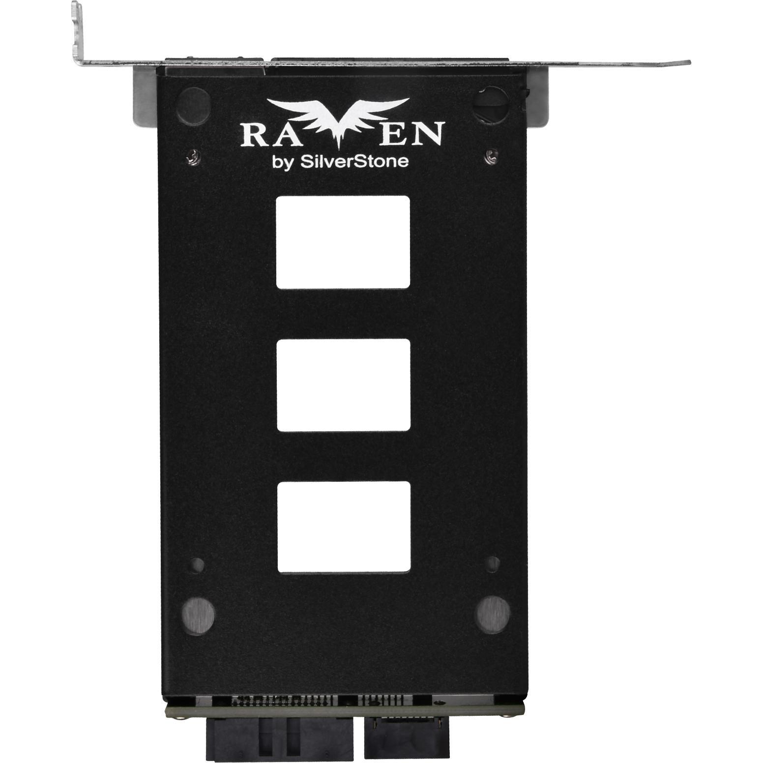 Thumbnail - Silverstone Technology EXB02, 2,5-Zoll (9.5mm)-SAS-12-Gbit/s-oder-SATA-6-Gbit/s-zu-Erweiterungskart (PCI), Netzwerkkarte...