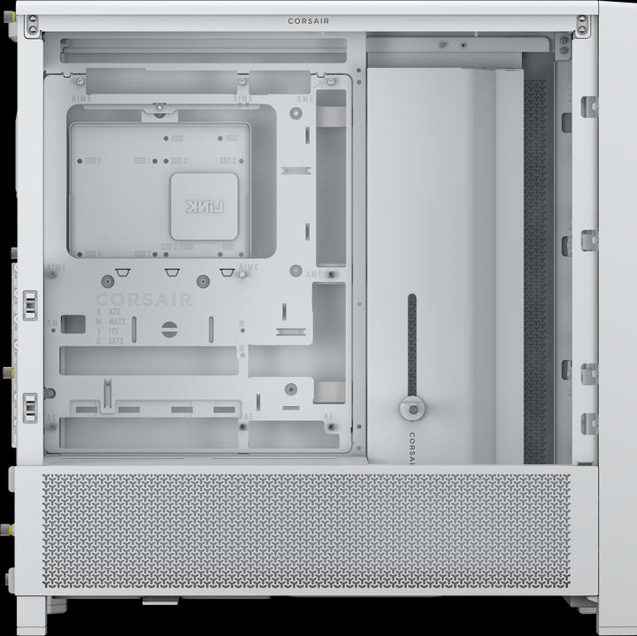 Image du produit Corsair 4000D FRAME WHITE MID CASE (Mini-ITX, ATX, E-ATX, mATX)