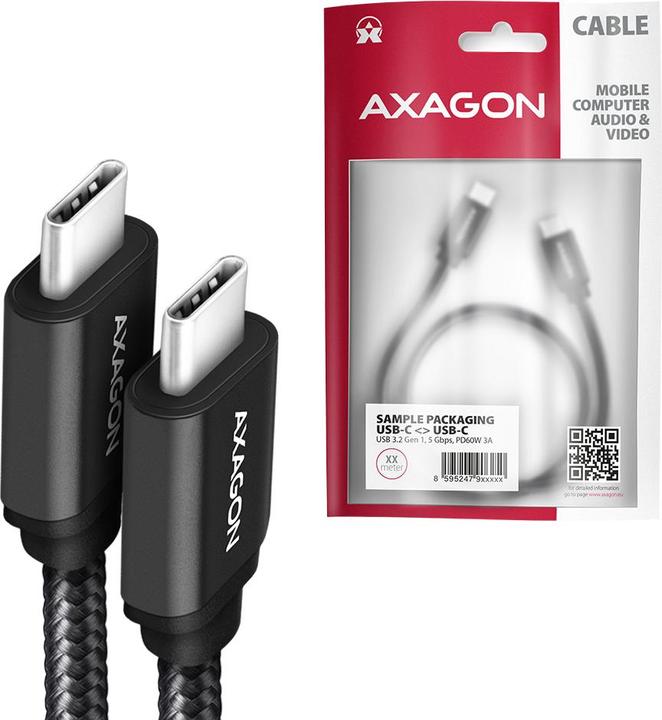 Immagine prodotto Axagon USB C – USB C (2 m, USB 3.2 Gen 1)