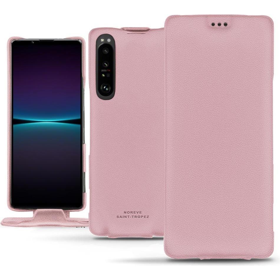 Thumbnail - Noreve Lederschutzhülle vertikal (Sony Xperia 1 IV), Smartphone Hülle, Rosa