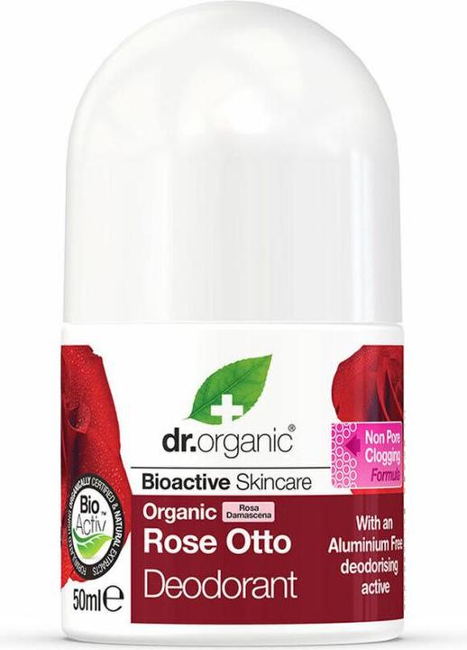 Produktbild Dr. Organic Rose Otto Deodorant Roll On 50ml (Roll-on, 50 ml)
