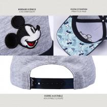 Actual product image Mickey cap baseball embroidery, 53 cm, gray (53)