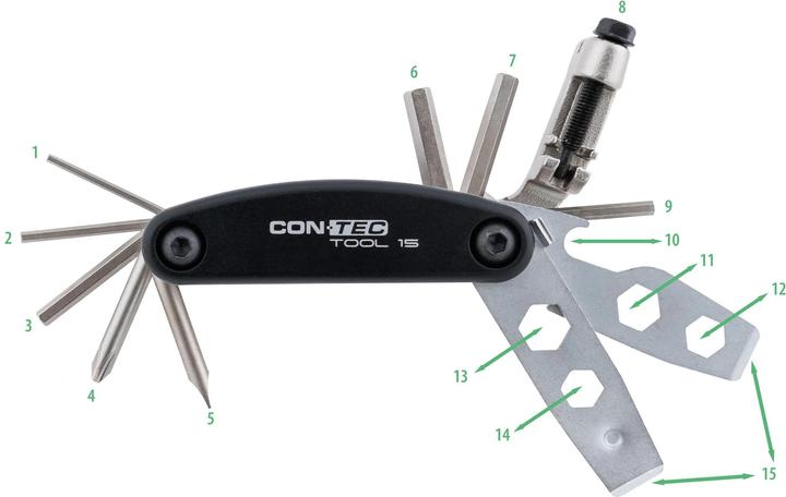 Immagine prodotto Contec Strumento multitool 15 (15 Funzioni)