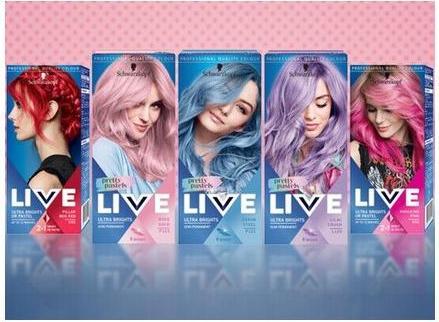 Image du produit Schwarzkopf Live Ultra Brights ou Pastel hair dye 095 Electric Blue (095 Bleu électrique)
