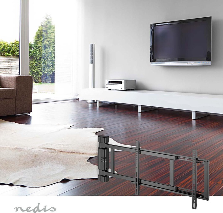 Immagine prodotto Nedis Supporto a parete per TV motorizzato - 32-75" - peso massimo dello schermo supportato: 50 kg - (Muro, 75", 50 kg)