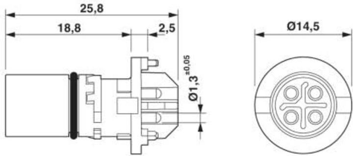 Produktbild Phoenix Contact Einbausteckverbinder