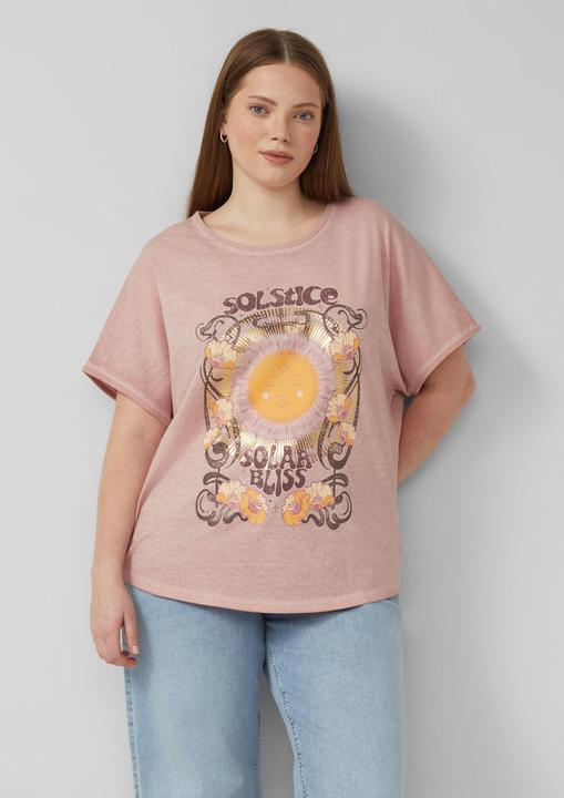 Produktbild s.Oliver Gewaschenes Oversize-Shirt mit Frontprint (46)