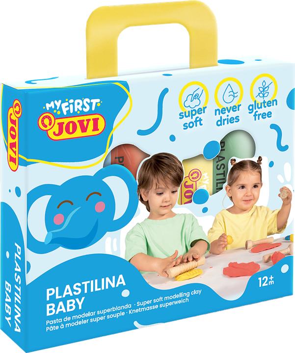 Actual product image Jovi My First Plastilina Baby modelling clay, 4 x 38 g in carton, assorted colours