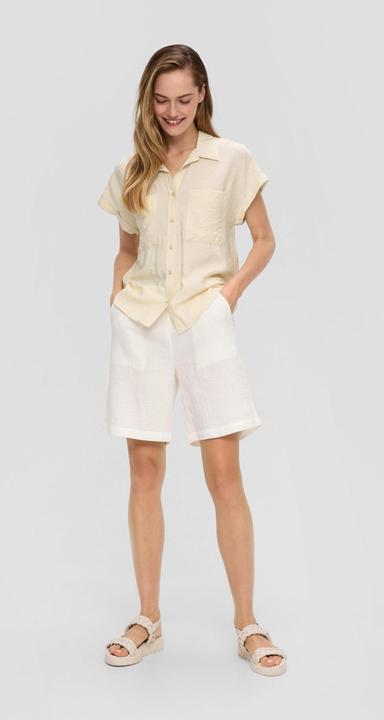 Immagine prodotto s.Oliver Bluse Viskose-Bluse im Relaxed Fit mit Hemdkragen (46)