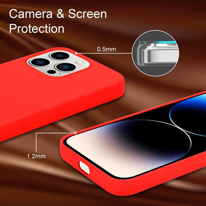 Produktbild Cadorabo Hülle für Apple iPhone 14 PRO im TPU Liquid Silicone Case Style (Apple iPhone 14 Pro)
