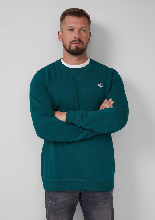 Produktbild s.Oliver Sweatshirt Sweatshirt aus Baumwollmix mit Crew Neck (XXL)