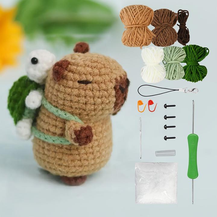 Activity Board Kit de crochet Capybara pour débutants