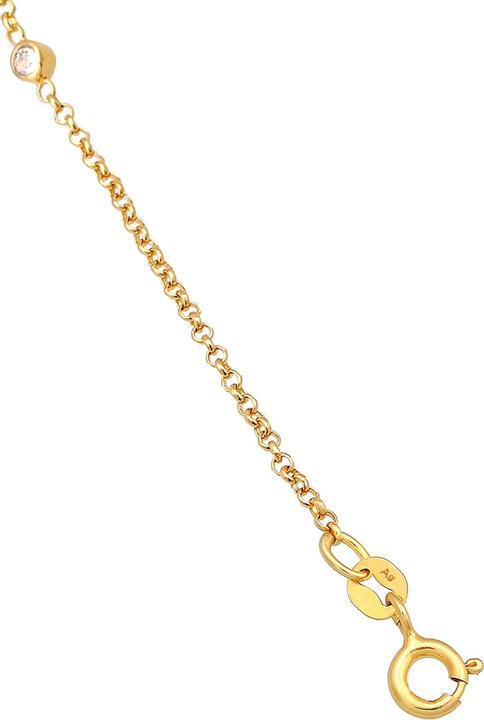 Immagine prodotto Elli Piedi Gioielli Cristalli Piastrine Basic Argento 925 (Argento 925, Cristallo di vetro, 22 cm)