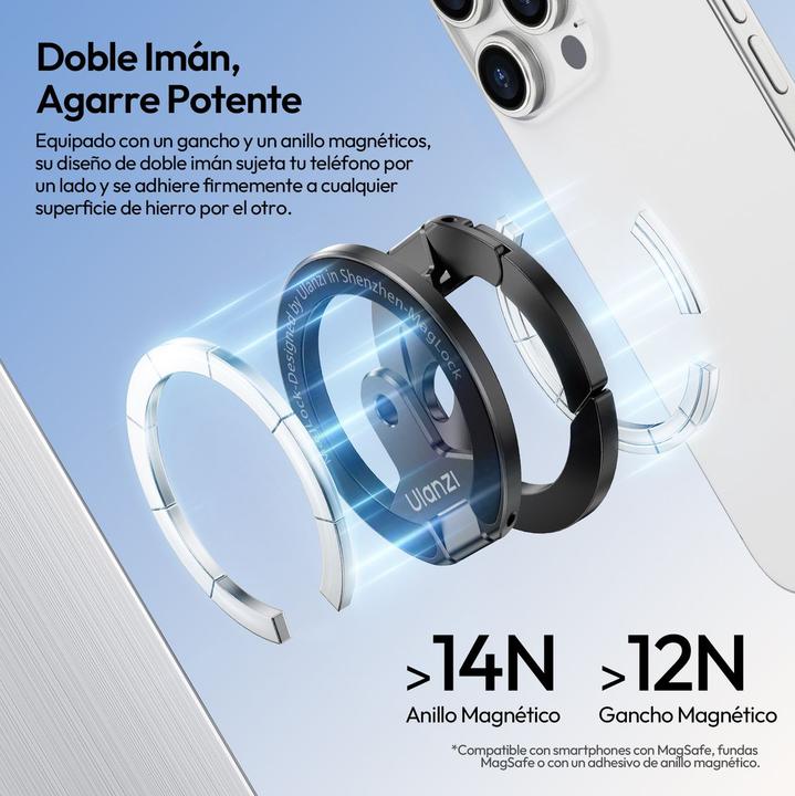 Actual product image Ulanzi MA02 Maglock Dual Magnetic Phone Mount