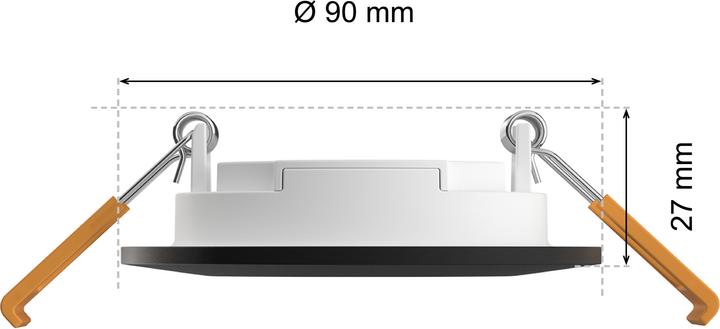 Produktbild Philips Hue White & Color Ambiance Slim Recessed (650 lm)