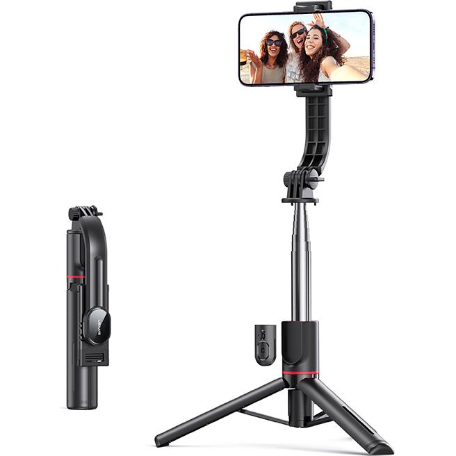 Thumbnail - Usams Selfie Stick Tripod czarny/black ZB25601 (US-ZB256), Selfie Stick, Schwarz
